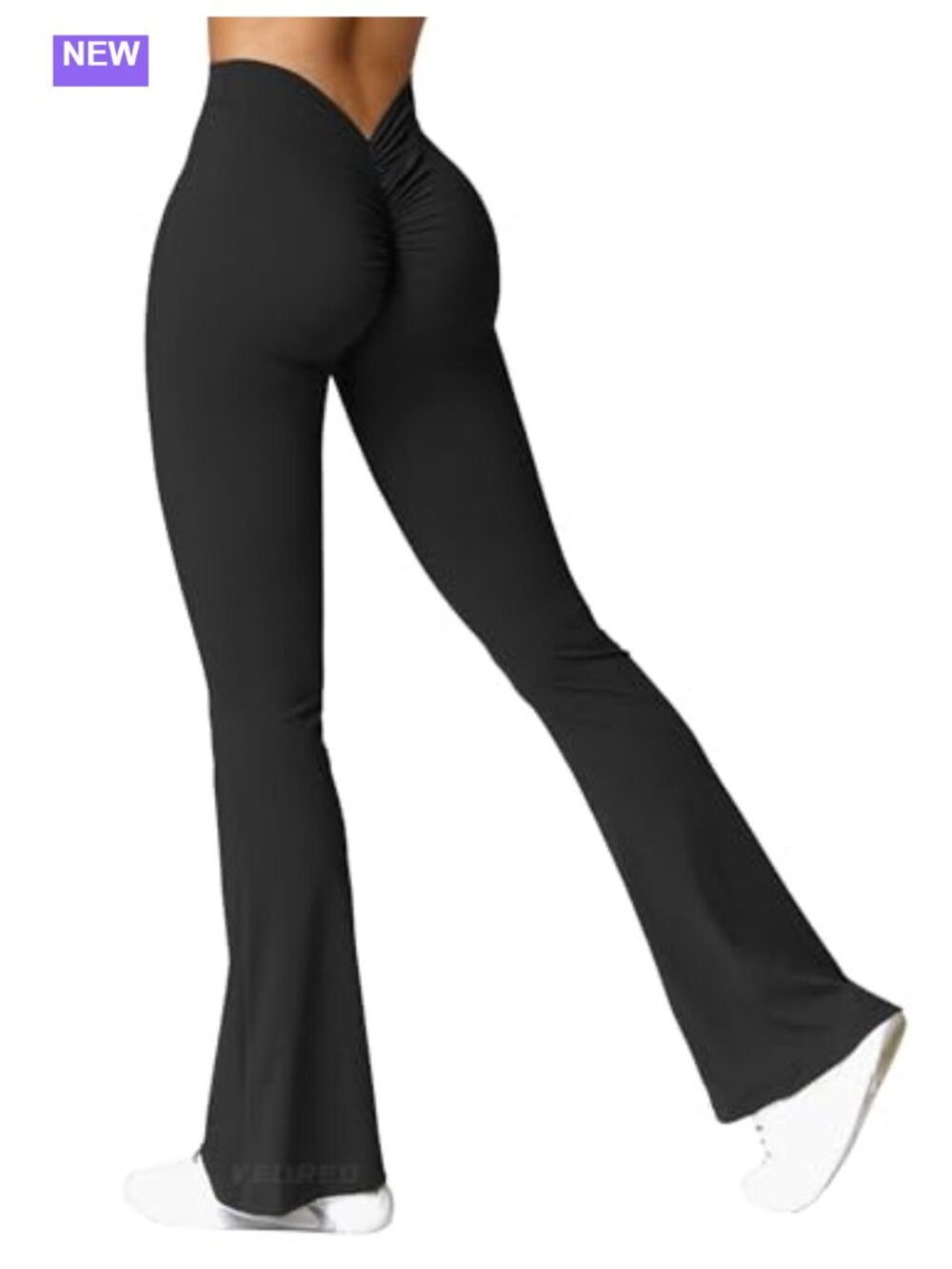 Scrunch Flare Leggings 31.5" High Waisted No Front Seam Gym Casual Wear